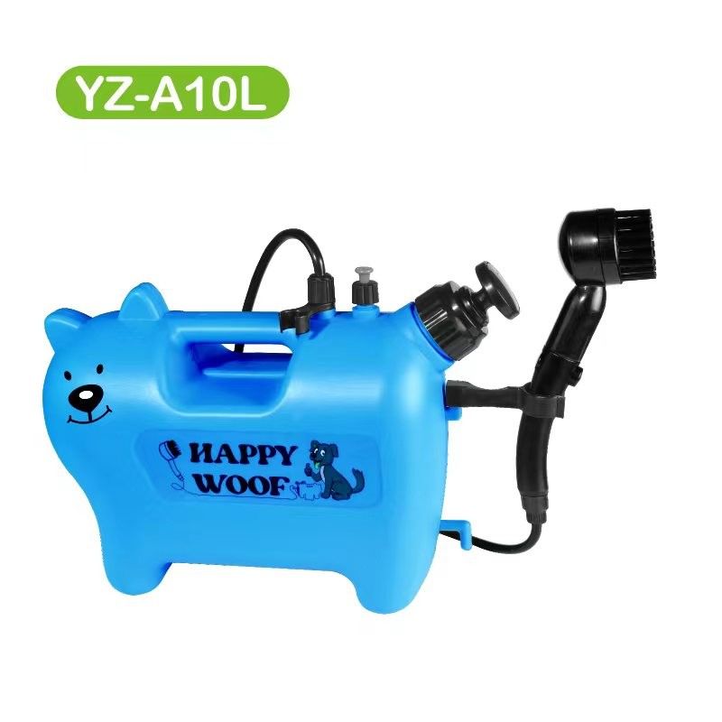 la rondella portatile del cane 10L con potere spazzola la fabbrica di pulizia dell'animale domestico di lavaggio dell'animale domestico portatile verde del dispositivo